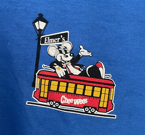 Streetcar CheeWees T-shirt — BLUE – Elmer's Fine Foods, Inc.