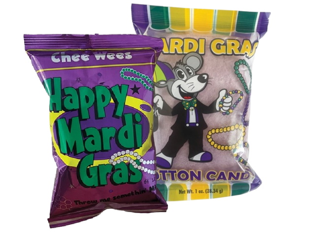 Happy Mardi Gras CheeWees and Cotton Candy Pack