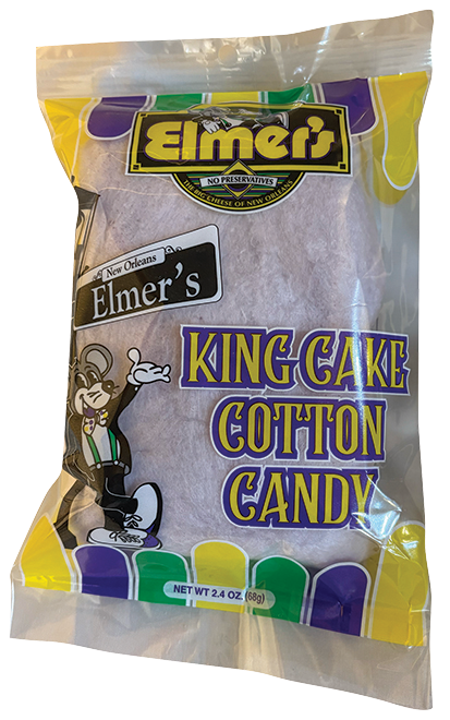 Elmers King Cake Cotton Candy