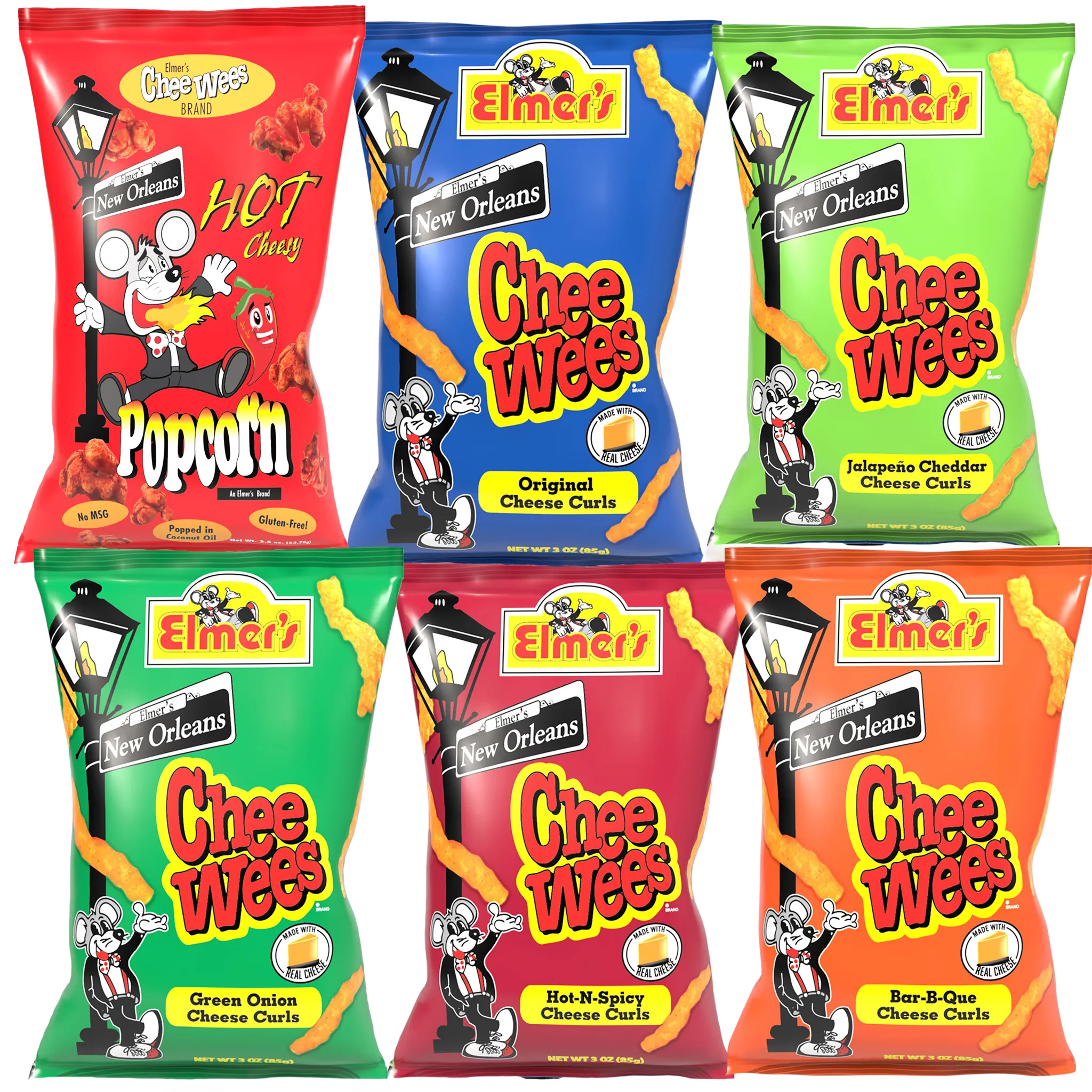 Elmer's Hot Cheesy Popcorn / CheeWees Combo